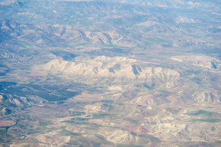 aerial view from plane, beautiful photo digital picture