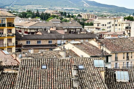 aerial view of the city, photo as a background, digital imageの写真素材