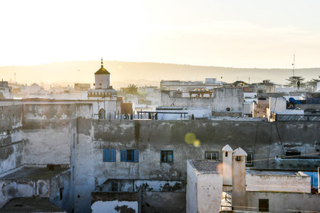 view of Essaouira Medina City of Morocco Africa, in the atlantic coast near Marrakech