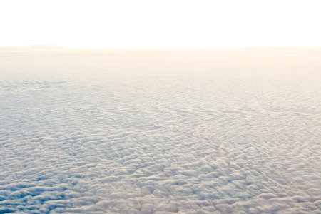 Sea cloud Beautiful photo picture view of the clouds from the airplane in sky
