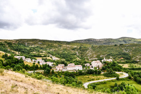 view of the village, photo as a background, photo as a background, digital image