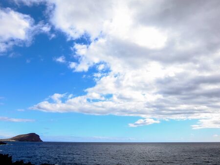 Spanish View Landscape in Tropical Volcanic Canary Islands Spainの写真素材