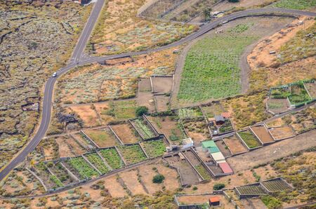 Aerial View Of El Hierro Canary Island Spainの写真素材