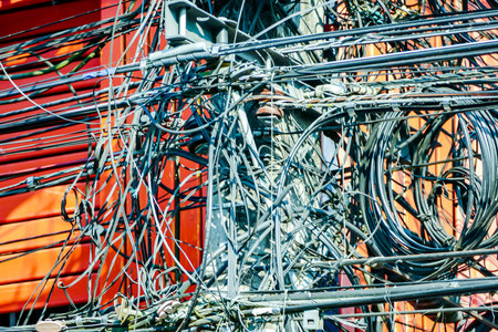 cables connected to network, beautiful photo digital picture