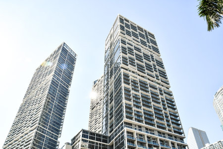 skyscrapers in hong kong, photo as a background, digital image
