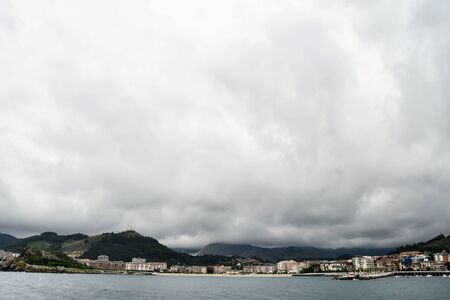 storm over sea, photo as a background, digital imageの写真素材