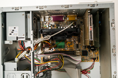 Photo picture of Computer repair concept disassembled pc