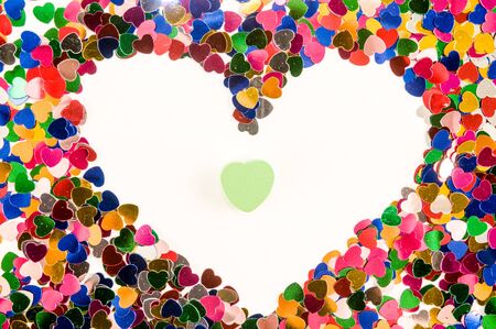 Photo picture of Heart texture background for Valentine's dayの写真素材