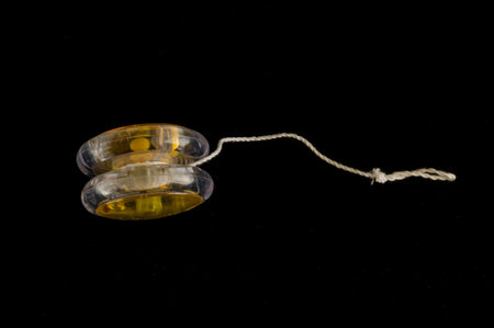 Close-up of yoyo yo-yo Object on a Black Background