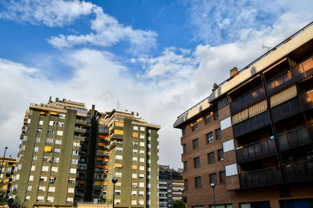 apartment building, photo as a background, digital image