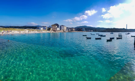 swimming pool in tropical resort, photo as a background, digital image
