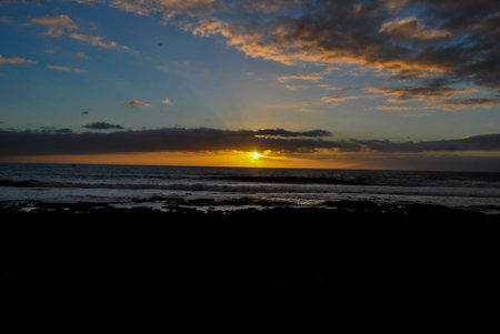 sunset over the sea, beautiful photo digital picture