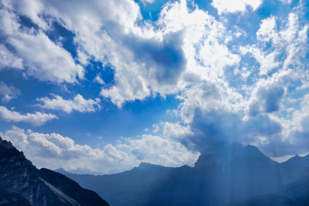blue sky and clouds, photo as a background, digital image