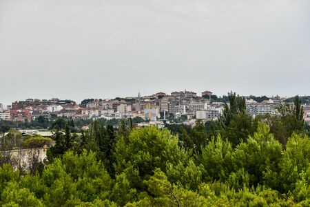 panoramic view of assisi italy, photo as a background, digital imageの写真素材