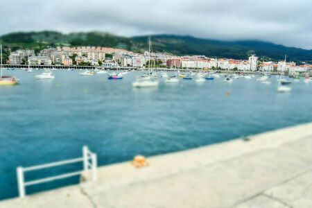 view of port of spain, photo as a background, digital imageの写真素材