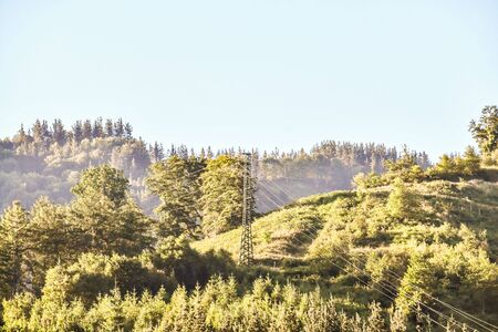 landscape in autumn, photo as a background , in Navarra Aragon Zaragoza spain europeの写真素材