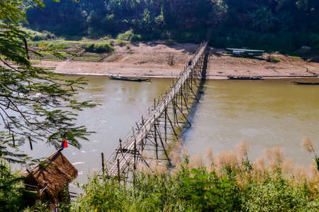 bridge over the river, digital photo picture as a backgroundの写真素材