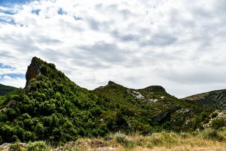 landscape in mountains, photo as a background, digital imageの写真素材