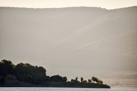 boat on the river, photo as a background, digital imageの写真素材