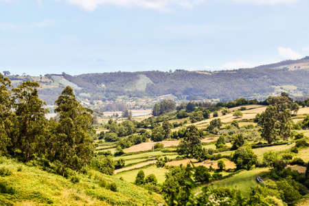 view of the village, photo as a background , san antolin de bedon principado de asturias, spain europeの写真素材