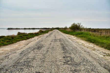 road in the field, photo as a background, digital imageの写真素材