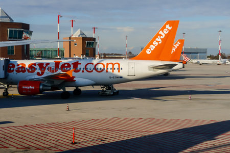 Editorial picture of the Marco Polo Airport in Venice on 9 January 2018