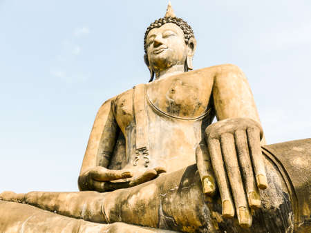 statue of buddha in thailand, digital photo picture as a backgroundの写真素材