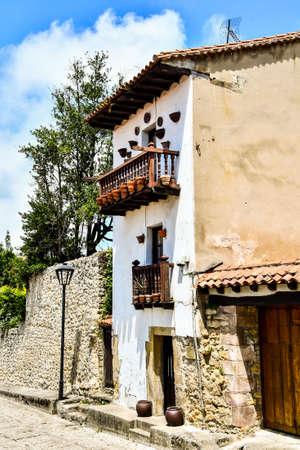 old house in the village, photo as a background, digital imageの写真素材
