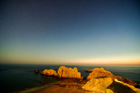 sunset in mountains, photo as a background, digital imageの写真素材