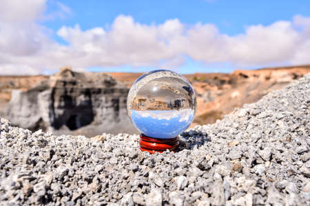Object in the Dry Desertの写真素材