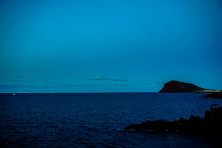 Landscape in Tropical Volcanic Canary Islands Spainの写真素材