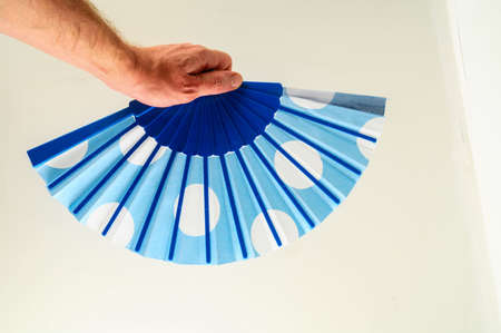 Close-up of Spanish folding fanの写真素材
