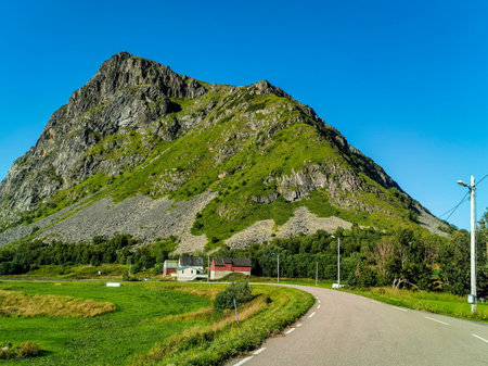 swiss mountain landscapeの写真素材