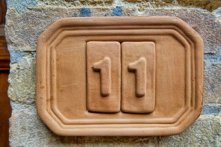 light switch on wall , image taken in san gimignano, tuscany, italy