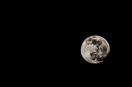 Full Moon in Tenerife Canary Islands Spainの写真素材