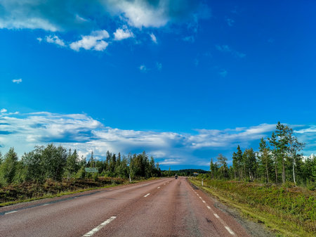 road to the sky, image taken in Europeの写真素材