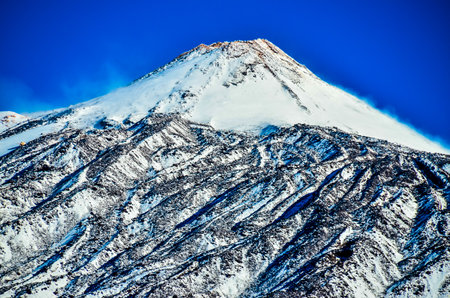 Desert Landscape in Volcan Teide National Park, Tenerife, Canary Island, Spainの写真素材
