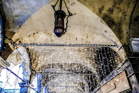 old bell on the wall, beautiful photo digital pictureの写真素材