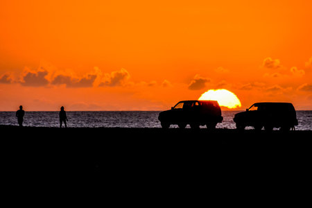 Photo Picture of a Beautiful Colored Sunset