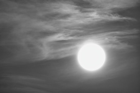 sun and clouds image taken in europeの写真素材