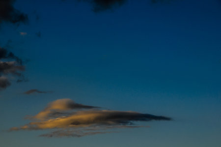 Cloudscape, Colored Clouds at Sunsetの写真素材