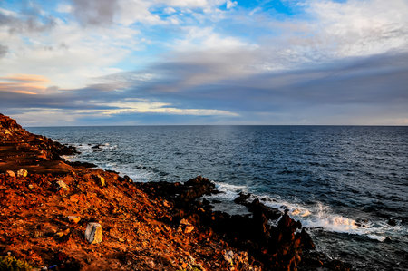Landscape in South of Tenerife Canary Island Spainの写真素材