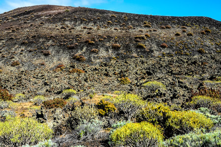 Sunset Landscape in Tenerife Canary Island Spainの写真素材