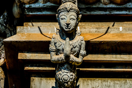 statue in temple, beautiful photo digital pictureの写真素材