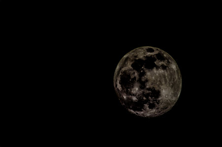 Full Moon in Tenerife Canary Islands Spainの写真素材