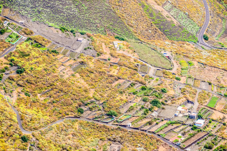 Aerial View Of El Hierro Canary Island Spainの写真素材