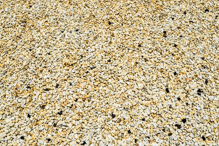 Many White Small Rocks Stones Texture Backgroundの写真素材