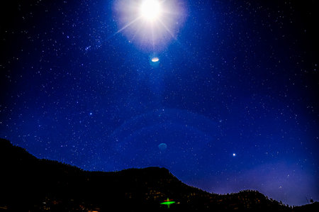 Night Sky Picture Darkness Planets and Stars