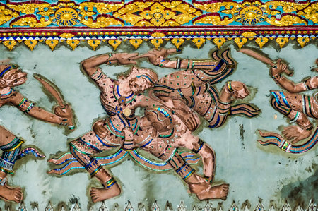 art in thai temple, beautiful photo digital pictureの写真素材