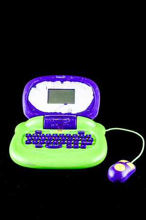 Picture of a Plastic Colored Computer Toyの写真素材